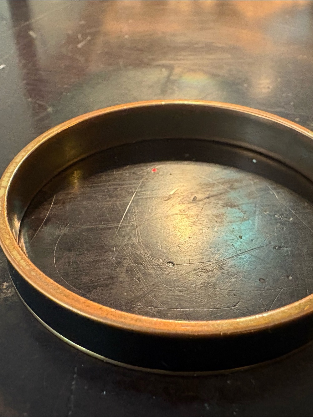 kate spade Gold and Black Tone Stamped Bangle Bracelet - Picture 5 of 5